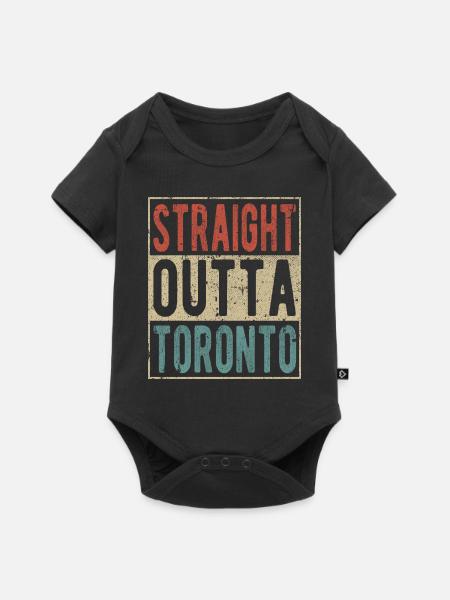 Direkt aus Toronto - Baby Premium Kurzarmbody - Schwarz