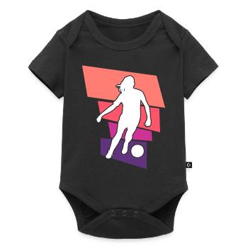 Soccer féminin, Football féminin, Football féminin - Body à manches courtes Premium Bébé - noir - Devant