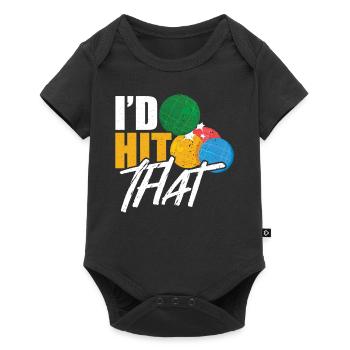 Bocce - Baby Premium short-sleeve bodysuit - black - Front