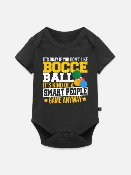 Boccia - Baby Premium Kurzarmbody - Schwarz