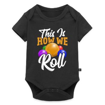 Bocce - Baby Premium short-sleeve bodysuit - black - Front