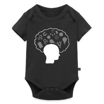 Physik Gehirn Wissenschaftsprofessor - Baby Premium Kurzarmbody - Schwarz - Vorne
