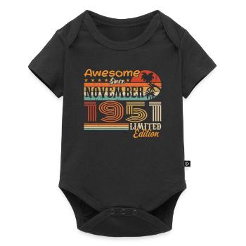 A legend was born in November 1951 - 1951 - Baby Premium short-sleeve bodysuit - black - Front