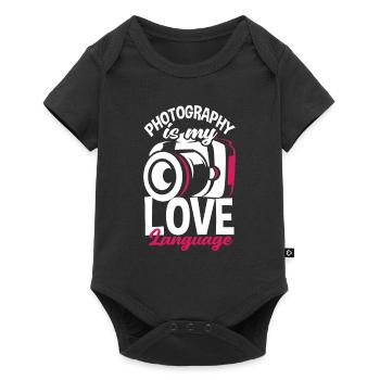 Drôle Photographie Photographe Photographe Cadeau - Body à manches courtes Premium Bébé - noir - Devant