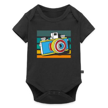 Drôle Photographie Photographe Photographe Cadeau - Body à manches courtes Premium Bébé - noir - Devant