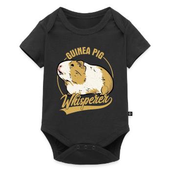 Guinea Pig Whisperer Cavy Lover Guinea Pigs Rodent - Baby Premium short-sleeve bodysuit - black - Front