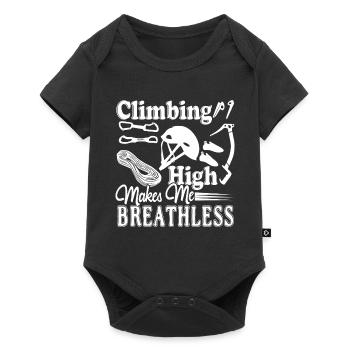Climbing Climbing High Makes Me Breathless - Baby Premium short-sleeve bodysuit - black - Front