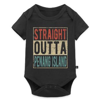 Tout droit sorti de l’île de Penang - Body à manches courtes Premium Bébé - noir - Devant