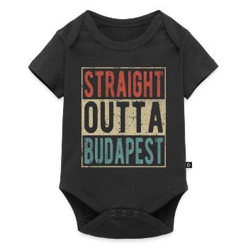 Tout droit sorti de Budapest - Body à manches courtes Premium Bébé - noir - Devant