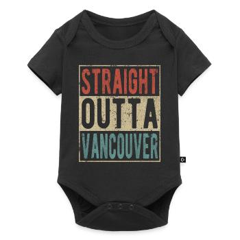 Straight outta Vancouver - Baby Premium short-sleeve bodysuit - black - Front