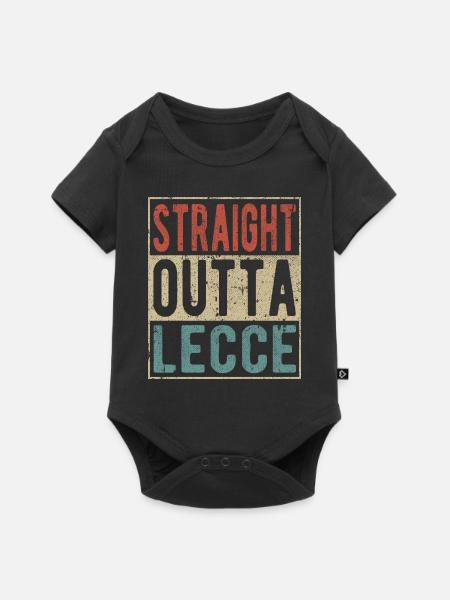 Direkt aus Lecce - Baby Premium Kurzarmbody - Schwarz