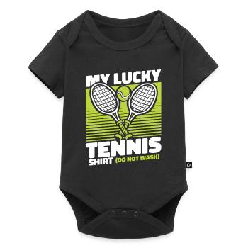 My Lucky Tennis Apparel Joueur de tennis - Body à manches courtes Premium Bébé - noir - Devant