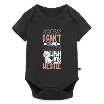 Projets avec mon West Highland Terrier - Body à manches courtes Premium Bébé - noir - Devant