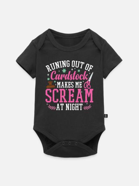 Cardmaker Scrapbooking-kartenherstellungssets Für - Baby Premium Kurzarmbody - Schwarz