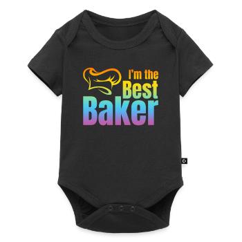Bakery Baker Baker Sayings - I'm The Best Baker - Baby Premium short-sleeve bodysuit - black - Front