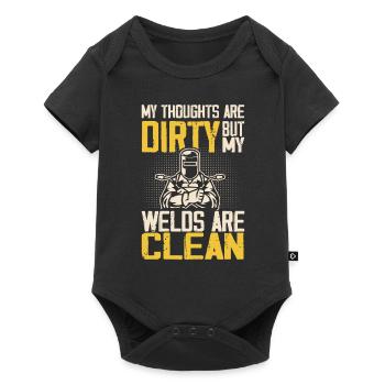 My Thoughts Are Dirty But My Welds Are Clean Gag - Baby Premium short-sleeve bodysuit - black - Front