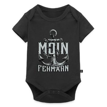 Moin Fehmarn - Baby Premium Kurzarmbody - Schwarz - Vorne