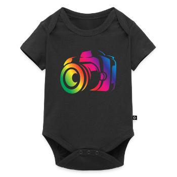 Drôle Photographie Photographe Photographe Cadeau - Body à manches courtes Premium Bébé - noir - Devant