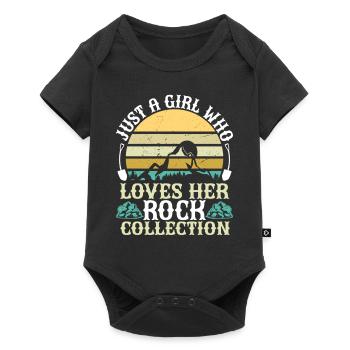 Collectionneur de roches Géologie Géologue lapidaire Minéral - Body à manches courtes Premium Bébé - noir - Devant