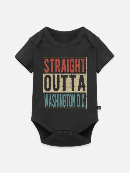 Direkt aus Washington D.C. - Baby Premium Kurzarmbody - Schwarz