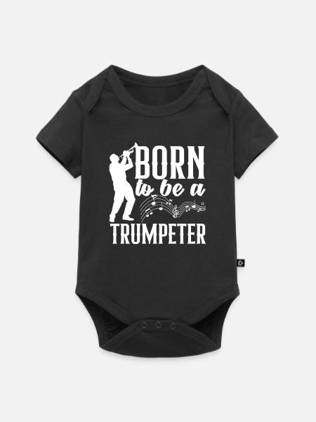 Trompete Trompeter Trompeten Spieler - Baby Premium Kurzarmbody - Schwarz