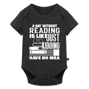 Reading A Day Without Reading - Baby Premium short-sleeve bodysuit - black - Front