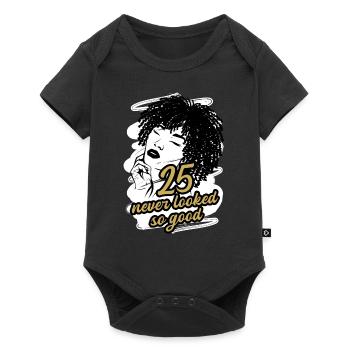 25 and Fabulous Timeless Beautiful Trendy - Baby Premium short-sleeve bodysuit - black - Front