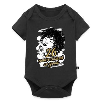 26 et le glamour à l’état pur célèbrent avec style - Body à manches courtes Premium Bébé - noir - Devant
