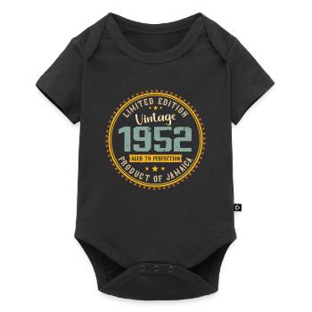 Vintage 1952 Birthday Gift 1952 - Baby Premium short-sleeve bodysuit - black - Front