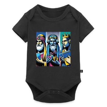 Pop Art Modern Three Kings - Baby Premium short-sleeve bodysuit - black - Front