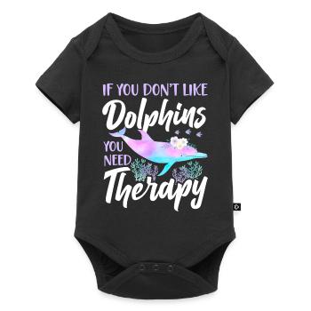 Dauphin si vous n’aimez pas les dauphins - Body à manches courtes Premium Bébé - noir - Devant