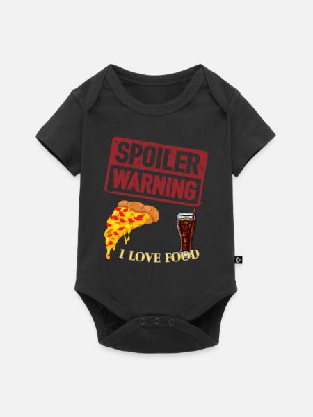 Spoiler Alarm - Baby Premium Kurzarmbody - Schwarz