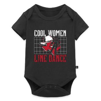 Danse en ligne Femmes cool Danse en ligne Danseuse occidentale - Body à manches courtes Premium Bébé - noir - Devant