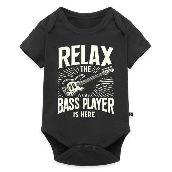 Bass Guitar Bassist Bass Instrument - Baby Premium short-sleeve bodysuit - black - Front