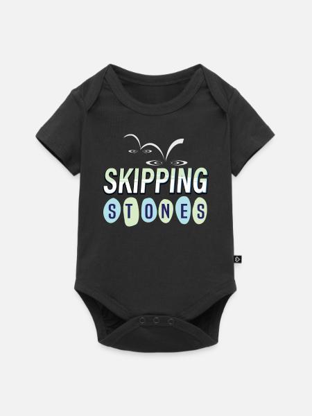 Skipping Stones - Baby Premium Kurzarmbody - Schwarz