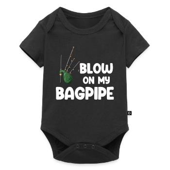 Blow On My Bagpipes Bagpipes Classic - Baby Premium short-sleeve bodysuit - black - Front