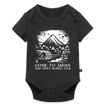 Visiter le Mont Fuji - Venir au Japon - Body à manches courtes Premium Bébé - noir - Devant