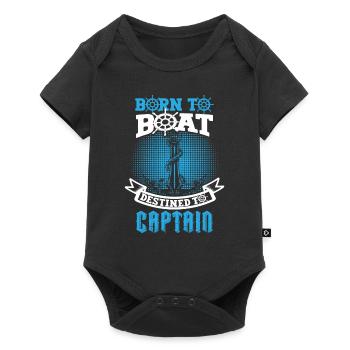 Boat Captain Funny Boat Sailing Lake Boater - Baby Premium short-sleeve bodysuit - black - Front