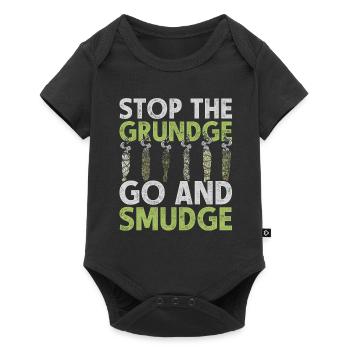 Fumigation Arrêtez le Grundge Go And Smudge - Body à manches courtes Premium Bébé - noir - Devant