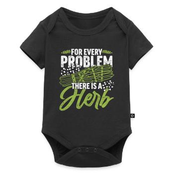 Smudging Wohnung Ausräuchern - Baby Premium Kurzarmbody - Schwarz - Vorne