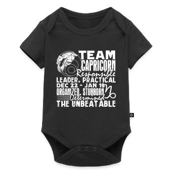 Capricorn Team Capricorn - Baby Premium short-sleeve bodysuit - black - Front
