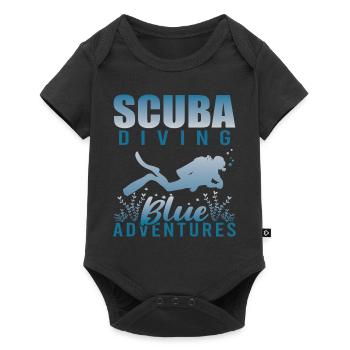 Plongée sous-marine, Plongée sous-marine, Vacances en mer - Body à manches courtes Premium Bébé - noir - Devant