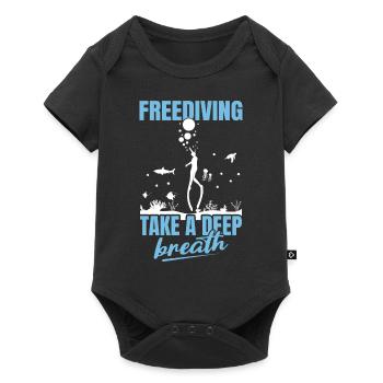 Diving, Apnea Diving, Apnea No Limit Freediving - Baby Premium short-sleeve bodysuit - black - Front