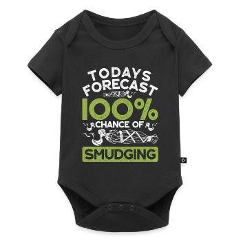 Smudging Wohnung Ausräuchern - Baby Premium Kurzarmbody - Schwarz - Vorne
