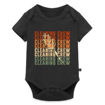 Housekeeping Week Geschenke Reinigungsliebhaber - Baby Premium Kurzarmbody - Schwarz - Vorne