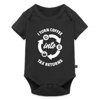 Lustiges Steuerberater Buchhalter Geschenk - Baby Premium Kurzarmbody - Schwarz - Vorne