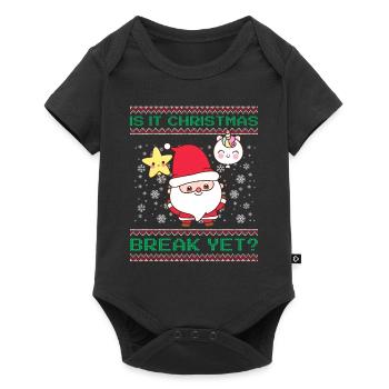 Is It Christmas Break Yet? Santa Claus teacher - Baby Premium short-sleeve bodysuit - black - Front
