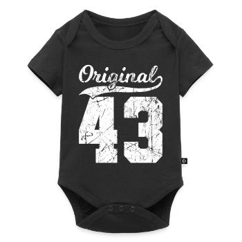 43 Original 81 Years Man Wife Birthday - Baby Premium short-sleeve bodysuit - black - Front