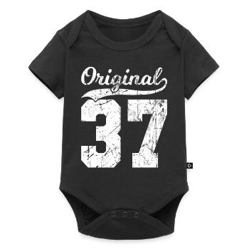 37 Original 87 Years Man Wife Birthday - Baby Premium short-sleeve bodysuit - black - Front