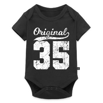 35 Original 89 ans homme femme anniversaire - Body à manches courtes Premium Bébé - noir - Devant